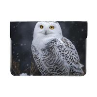 Laptop Sleeve Case Microfiber PU Leather Computer Bag Arctic Owl Laptop Case Protective Briefcase Ba