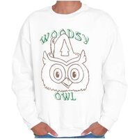 Brisco Brands Vintage Woodsy Owl Forest Mascot Sweatshirt for Men or Women