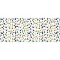 OTVEE Christmas Tree with Owl Patterns Design Birthday Wrapping Paper Roll, Mini Roll Gift Wrap Perf