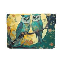 Laptop Sleeve Case Microfiber PU Leather Computer Bag Couple Owl Perch Tree Laptop Case Protective B