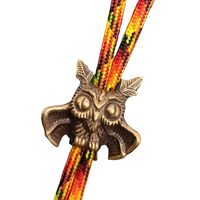 Vintage Lightweight Owl Shape Strap Beads Outdoor Tools Hanging Charm Vintage Paracord Cord Easy to 