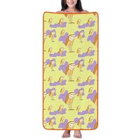 WXZYFP Standing Owl Orange Large & Light WeightSuper Soft & Absorbent, Perfect to Good Wrap 
