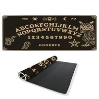 Witchy Desk Mat Gaming Mouse Pad Eye Moon Star Snake Owl Design Mousepads Computer Keyboard Pad Mous
