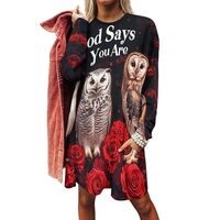 God Says You Are Owl Womens Long Sleeve Shirts Pullover Shirts Fashion Sweatshirts Tshirts Tops Fall