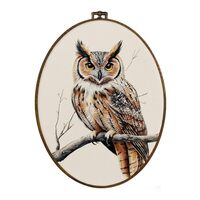 dvhdajed Vintage Owl Gifts Oval Wall Art Decor,Farmhouse Owl Canvas Prints Framed Canvas Art,Gifts f