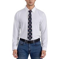 Supdreamc Ultra Soft Adjustable Necktie for Men's Daily Office Wear Owl, Pre-tied Design for Bu