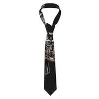 zhanglutian Late Night Owl Men'S Tie, 3.1 Inch (8 Cm) Tie, Suitable For Daily Wear, Business, W
