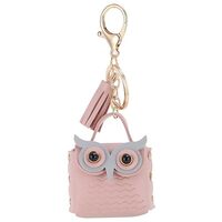 NICIFOAM Headphone Case Bag Charms, Cute Owl Keychain Keyring Holder Wallet Purse Pendant Decoration