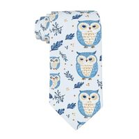 Buyidec Men'S Fashion Tie Cute Boho Owls Necktie Casual Gentleman Necktie Suit Ties One Size