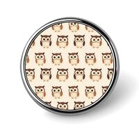 Cute Owl Print Enamel Pins for Backpack - Cute Jacket Coat Hat Bags Badge Pins, Funny Unique Novelty