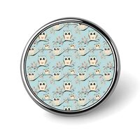 Cartoon Owl Print Enamel Pins for Backpack - Cute Jacket Coat Hat Bags Badge Pins, Funny Unique Nove