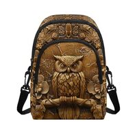 Sktodyaw Owl Floral Vintage Print Small Crossbody Bag for Women Casual Cell Phone Purse Wallet Women