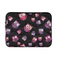 Owl Black 13-14 Inch Laptop Sleeve for Women Laptop Case Bag Sleeve for Traveling Computer