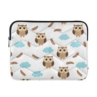 Owl Cloud White 13-14 Inch Laptop Sleeve for Women Laptop Case for Traveling Men