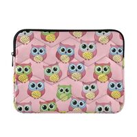 Owl Pink 13-14 Inch Laptop Sleeve for Women Laptop Sleeves for Women