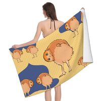 HerYng Crooked Owl Bath Towel - Soft and Absorbent, Suitable for Bathroom, Beach, Pool, Gym, Travel,