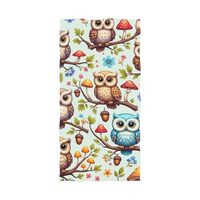 Cute Colorful Owls Oversized Bath Sheets Cute 64 X 32 Inch, Shower Towels for Bathroom Decor Soft Th