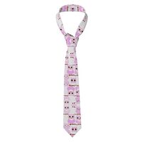 Men's Necktie WHJSHOP Cute owl Pattern for Business, Daily, Work, Birthday, Wedding, Party, Ban