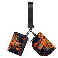 Yuresuaet Zipper Wallet for Women Dual Pouch with Zipper Pocket Wristlet Purses for Lady Detachable 