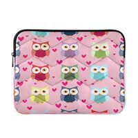 Kigai Cute Owls Laptop Sleeve Bag for 13-14 inch Notebook Shockproof Protective Laptop Case Portable