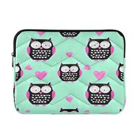 Kigai Cute Owls Laptop Sleeve Bag for 13-14 inch Notebook Shockproof Protective Laptop Case Portable
