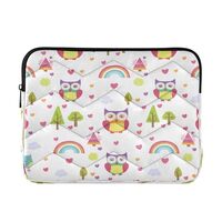 Kigai Cute Owls Laptop Sleeve Bag for 13-14 inch Notebook Shockproof Protective Laptop Case Portable
