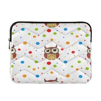 Kigai Cute Owls Laptop Sleeve Bag for 13-14 inch Notebook Shockproof Protective Laptop Case Portable