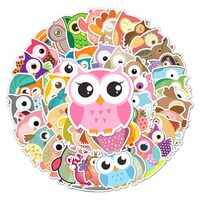 50pcs Owl Stickers for Kids Waterproof Vinyl Wall Decals Kawaii Stickers for Water Bottle Laptop Scr