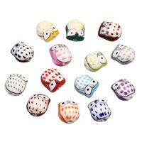 Beatifufu 10pcs Green Ceramic Owl Beads for Jewelry Making DIY Craft Accessories Smooth Surface Cart
