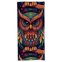NSGFIYVB Bath Towels Color Owl Pattern Print Soft 100% Polyester Towels for Hotel Pool Travel Spa Gy