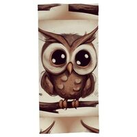 NSGFIYVB Bath Towels Cute Owl Print Soft 100% Polyester Towels for Hotel Pool Travel Spa Gym