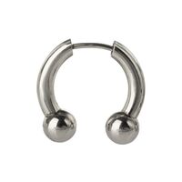 Pierced Owl 16GA Stainless Steel Faux Stretched 8GA Horseshoe Septum Barbell (Ball Ends)