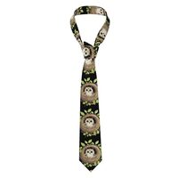 Men's Necktie MSRHIUEF Owl in the nest Printing for Business, Daily Life, Work, Birthday, Weddi