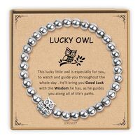 Sereney Owl Gifts for Women, Lucky Owl Bracelet Ornament as Christmas Owls Gift for Woman, Wise Owls