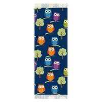 KATVEESC Soft Scarf Cute Owl Art Large Shawl Wrap Warm Pashmina Tassel Shawl for Womens
