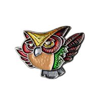 Generic Multicolor Wise Owl Lapel Pin, Metal, 3/4 Inch, Pin Clasp