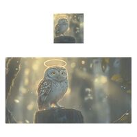 AIXIWAWA Angel Owl Bath Towel Sets for Bathroom, Soft Absorbant Cotton Towels for Facial Body Cleani