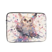 WHJSSF Owl in The Stars Prints Portable Laptop Sleeve 10 inch for Business Travel, School, Office, D