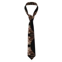 sttnnper Owl on a branch Print Men's Necktie - Long Necktie for Business & Formal Wear, Per