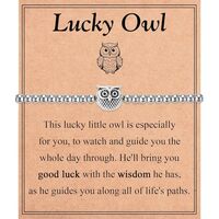 EYQV Owl Gifts for Women, Owl Charm Bracelet Jewelry Stuff Birthday Christmas Valentines Mothers Day