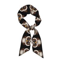 sttnnper Fashion Cute Owl Print Women's Scarf â€“ Lightweight Breathable Wrap 