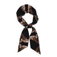 sttnnper Fashion Owl on a branch Print Women's Scarf â€“ Lightweight Breathabl
