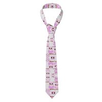 ddhgfnbc Cute owl Printed ties formal ties suitable for office wear and business travel