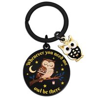 JOHKLJ Owl Gifts For Women Bestie Gifts For Best Friend Woman Cute Owl Keychain For Owls Lovers Long