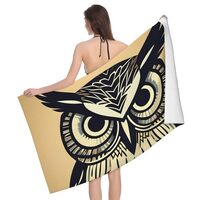 YQxwJL Cute Owl Print Beach Towel Lightweight,Sand Free Towel for Beach, Bathroom, Pool, Travel, Swi