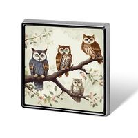 Decorative Owls on A Branch Brooch Pin Fashion Lapel Pins for Women Men Lapel Badge Funny Brooches f