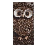 Ouyniei Coffee Bean Owl Towel Cotton Bath Towel, Large Shower Towels, Highly Absorbent, Quick Drying