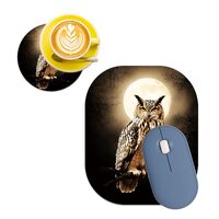 MUOHEGNT Small Mouse Pad 6 x 7 Inch,Mini Mouse Pad with Non-Slip Rubber Base,Waterproof Compact Mous