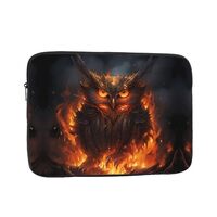 WZYWHJ Burning Owl Printing Shockproof Portable Laptop Sleeve Case 12 inch for Men and Women Busines