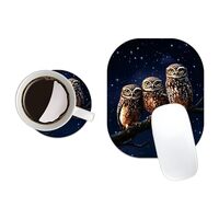 FBLLMPMZ Small Mouse Pad 6 x 7 Inch, Premium-Textured Mouse Mat, Non-Slip Rubber Base Mousepad for L